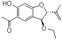 structure of CAS# 1015698-14-2, (-)-1-[(2R*,3S*)-3-Ethoxy-2,3-dihydro-6-hydroxy-2-(1-methylethenyl)-1-benzofuran-5-yl]ethanone