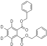 structure of CAS# 1015854-62-2, 1,2-Benzene-3,4,5,6-d<sub>4</sub>-dicarboxylic acid 1,2-bis(phenylmethyl) ester