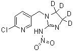 Imidacloprid-d<sub>4</sub> molecular structure (CAS 1015855-75-0)