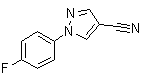 structure of CAS# 1015862-36-8, 1-(4-Fluorophenyl)-1H-pyrazole-4-carbonitrile
