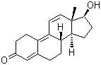 structure of CAS# 10161-33-8, Trenbolone;17beta-Hydroxyestra-4,9,11-trien-3-one