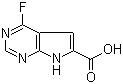 structure of CAS# 1016241-81-8, 4-Fluoro-7H-pyrrolo[2,3-d]pyrimidine-6-carboxylic acid