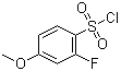 structure of CAS# 1016516-68-9, 2-Fluoro-4-methoxybenzenesulfonyl chloride;2-Fluoro-4-methoxybenzene-1-sulfonyl chloride