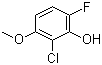 structure of CAS# 1017777-60-4, 2-Chloro-6-fluoro-3-methoxyphenol