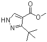 structure of CAS# 1017782-45-4, 3-tert-Butyl-1H-pyrazole-4-carboxylic acid methyl ester;Methyl 3-(tert-butyl)-1H-pyrazole-4-carboxylate