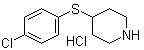 structure of CAS# 101798-64-5, 4-[(4-Chlorophenyl)thio]piperidine hydrochloride