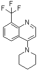 结构式 CAS# 1020252-84-9, 4-(1-哌啶基)-8-(三氟甲基)喹啉