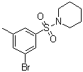 1-[(3-Bromo-5-methylphenyl)sulfonyl]piperidine molecular structure (CAS 1020252-95-2)