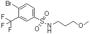结构式 CAS# 1020252-98-5, 4-溴-N-(3-甲氧基丙基)-3-(三氟甲基)苯磺酰胺
