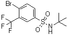 4-Bromo-N-(1,1-dimethylethyl)-3-(trifluoromethyl)benzenesulfonamide molecular structure (CAS 1020253-06-8)
