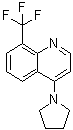 4-(1-Pyrrolidinyl)-8-(trifluoromethyl)quinoline molecular structure (CAS 1020253-07-9)