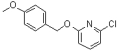 structure of CAS# 1020253-23-9, 2-Chloro-6-[(4-methoxyphenyl)methoxy]pyridine