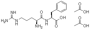 L-Arginyl-L-phenylalanine diacetate molecular structure (CAS 102029-92-5)