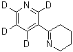 3,4,5,6-四氢-2,3'-联吡啶-2',4',5',6'-d<sub>4</sub>分子结构 (CAS 1020719-05-4)