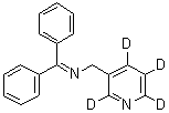 N-(二苯基亚甲基)-3-吡啶甲胺-2,4,5,6-d<sub>4</sub>分子结构 (CAS 1020719-40-7)