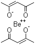 双(乙酰丙酮)铍分子结构 (CAS 10210-64-7)