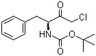 structure of CAS# 102123-74-0, (3S)-3-(tert-Butoxycarbonyl)amino-1-chloro-4-phenyl-2-butanone
