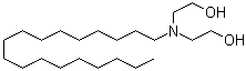 N,N-二(2-羟基乙基)硬脂胺分子结构 (CAS 10213-78-2)