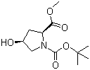 structure of CAS# 102195-79-9, N-Boc-cis-4-Hydroxy-L-proline methyl ester