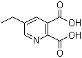 结构式 CAS# 102268-15-5, 5-乙基吡啶-2,3-二羧酸