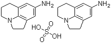 1,2,5,6-四氢-4H-吡咯并[3,2,1-ij]喹啉-8-胺硫酸盐分子结构 (CAS 102280-97-7)