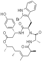 结构式 CAS# 102396-24-7, Jasplakinolide