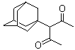 结构式 CAS# 102402-84-6, 3-(1-金刚烷基)-2,4-戊二酮