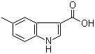 structure of CAS# 10242-02-1, 5-Methylindole-3-carboxylic acid;5-Methyl-1H-indole-3-carboxylic acid