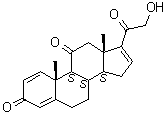 21-Hydroxypregna-1,4,16-triene-3,11,20-trione molecular structure (CAS 102447-86-9)