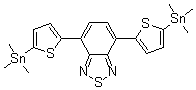 结构式 CAS# 1025451-57-3, 4,7-双(2-三甲基硅烷基噻吩-5-基)-2,1,3-苯并噻二唑