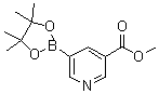 结构式 CAS# 1025718-91-5, 3-(甲氧羰基)吡啶-5-硼酸频哪醇酯