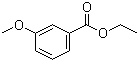 结构式 CAS# 10259-22-0, 3-甲氧基苯甲酸乙酯