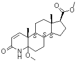 3-Oxo-4-aza-5-methoxy-5alpha-androst-1-ene-17beta-carboxylic acid methyl ester molecular structure (CAS 1026013-15-9)