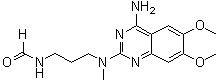structure of CAS# 1026411-59-5, N-(3-((4-Amino-6,7-dimethoxyquinazolin-2-yl)(methyl)amino)propyl)formamide