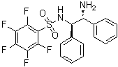 structure of CAS# 1026785-12-5, N-[(1R,2R)-1,2-Diphenyl-2-aminoethyl]-2,3,4,5,6-pentafluorobenzenesulfonamide