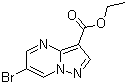 结构式 CAS# 1027511-41-6, 6-溴吡唑并[1,5-a]嘧啶-3-羧酸乙酯