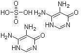结构式 CAS# 102783-18-6, 4,5-二氨基-6-羟基嘧啶半硫酸盐