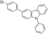 结构式 CAS# 1028647-93-9, 3-(4-溴苯基)-9-苯基-9H-咔唑
