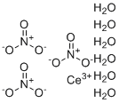 六水合硝酸铈分子结构 (CAS 10294-41-4)