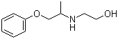 结构式 CAS# 103-39-9, N-(苯氧基异丙基)乙醇胺