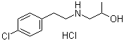 1-[[2-(4-Chlorophenyl)ethyl]amino]-2-propanol hydrochloride (1:1) molecular structure (CAS 1030624-41-9)