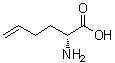结构式 CAS# 103067-78-3, (2R)-2-氨基-5-己烯酸