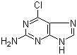 structure of CAS# 10310-21-1, 2-Amino-6-chloropurine;6-Chloro-7H-purin-2-ylamine; 6-Chloroguanine