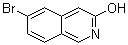 6-溴异喹啉-3-醇分子结构 (CAS 1031927-91-9)