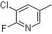 结构式 CAS# 1031929-23-3, 3-氯-2-氟-5-甲基吡啶