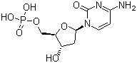 2'-脱氧胞苷-5'-单磷酸分子结构 (CAS 1032-65-1)