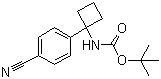 structure of CAS# 1032349-97-5, tert-Butyl [1-(4-cyanophenyl)cyclobutyl]carbamate