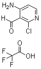 结构式 CAS# 1032350-07-4, 4-氨基-2-氯-3-吡啶甲醛 2,2,2-三氟乙酸盐