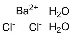 二水合氯化钡分子结构 (CAS 10326-27-9)