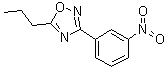 结构式 CAS# 1033202-02-6, 3-(3-硝基苯基)-5-丙基-1,2,4-恶二唑
